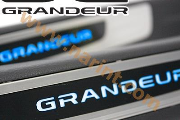Накладки на пороги UPGRADE LED (BLUE) для Grandeur HG
