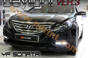 Дневные ходовые огни+накладки INCOBB (DRL) для Hyundai YF Sonata