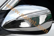 Хром на зеркала заднего вида  [K-067] для Hyundai Santa Fe DM (SAFE)