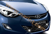 Хромовая накладка на решетку радиатора (AutoClover) для Hyundai Avante MD [B226]