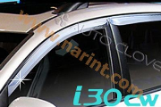 Хромовые дефлектора  [A467] для Hyundai I30 (AutoClover)