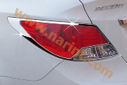 Молдинг задних фонарей (ХРОМ) для Hyundai Accent(New)[K-581]