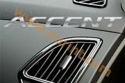 Карбоновые накладки для Hyundai Accent New (2011)