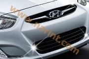 Молдинг решетки радиатора B225 (Хром)-Hyundai Accent New(AutoClover)