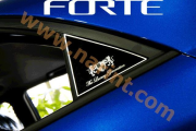 Накладки на стойки дверей С типа для Forte (ARTX)